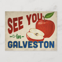 Galveston Texas Apple - Vintage voyage