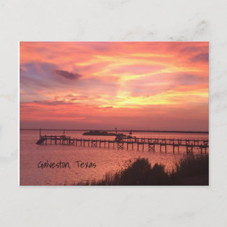 Carte postale Galveston Texas Sunset