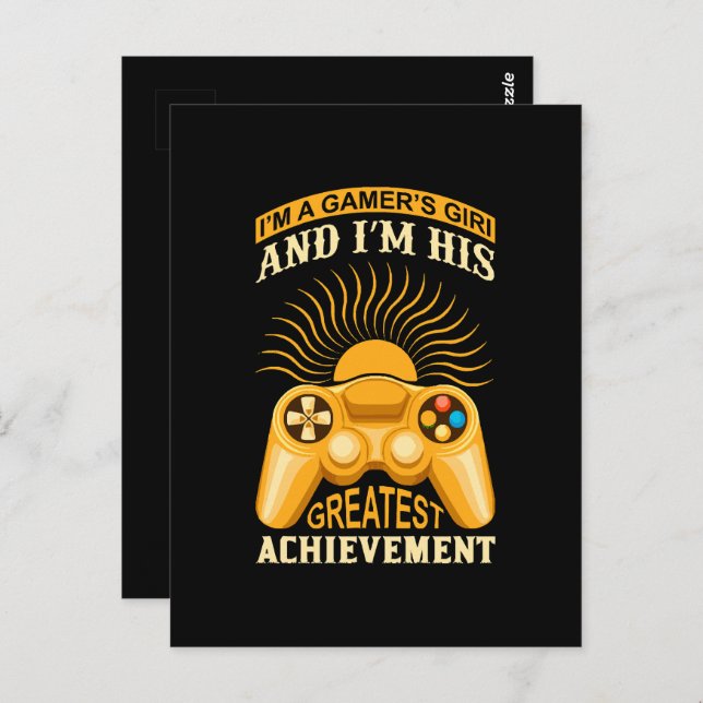 Carte Postale Gamer (Devant / Derrière)