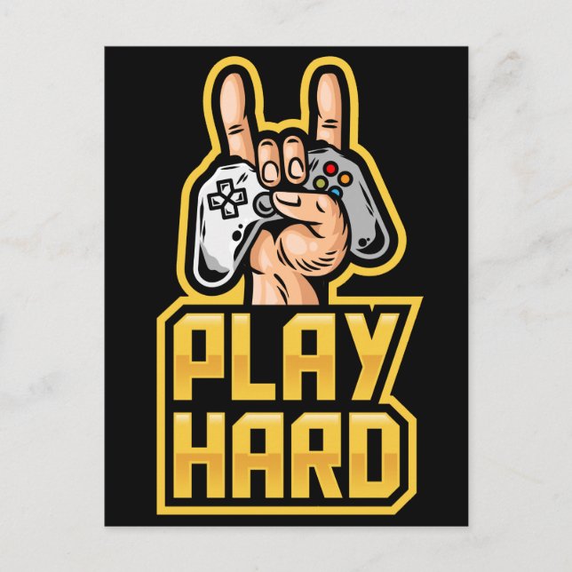 Carte Postale Gamer (Devant)