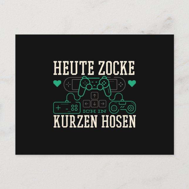 Carte Postale Gamer (Devant)