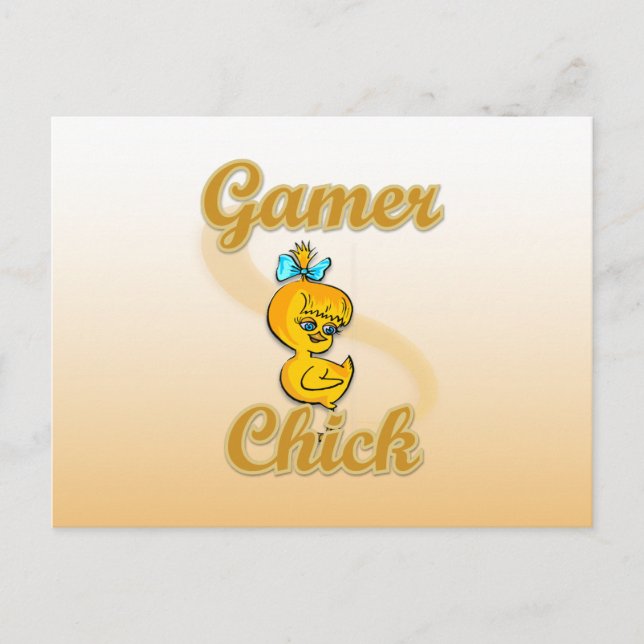 Carte Postale Gamer Chick (Devant)
