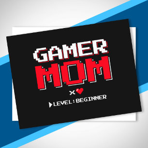 Carte Postale Gamer Maman Nouvelle Mère Premier bébé Faire-part