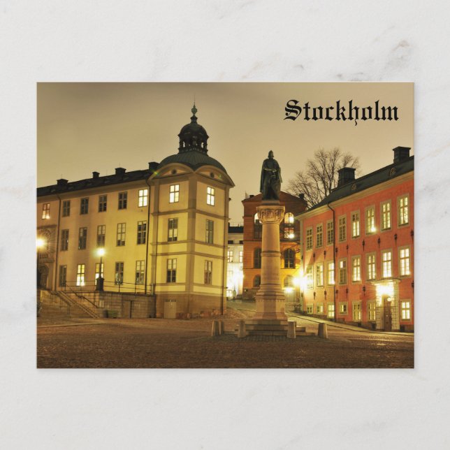 Carte Postale Gamla Stan à Stockholm, Suède (Devant)