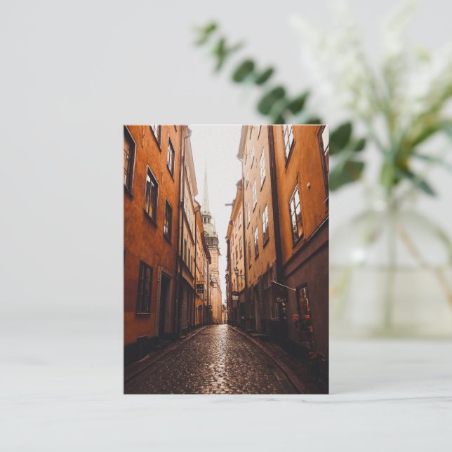 Carte Postale Gamla Stan, Stockholm, Suède  (Debout devant)