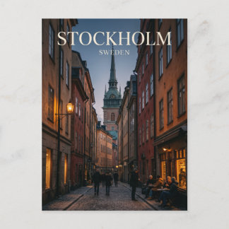 Carte Postale Gamla Stan Sweden