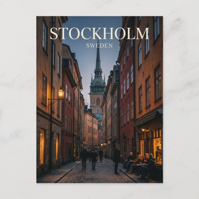 Carte Postale Gamla Stan Sweden (Devant)