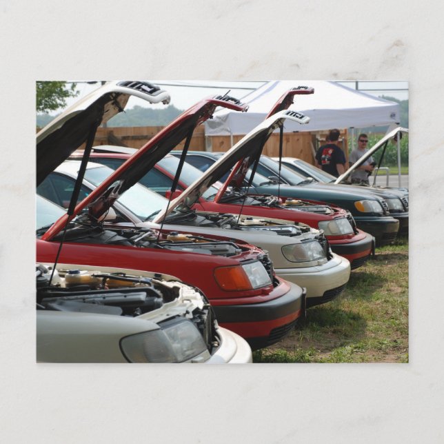 Carte Postale Gamme de voitures (Devant)