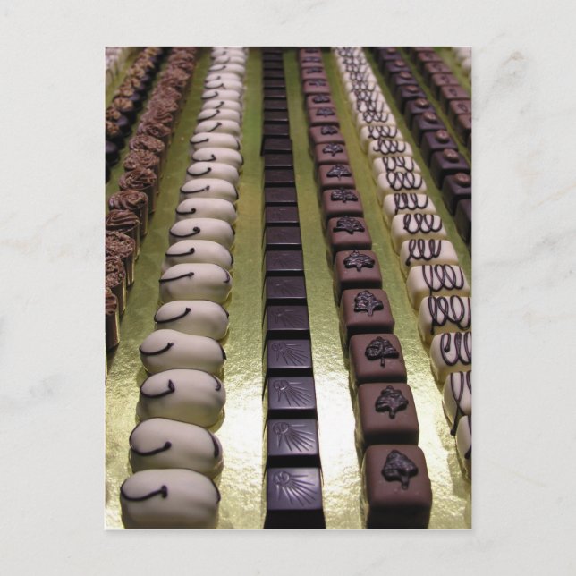 Carte Postale Gammes de chocolat (Devant)