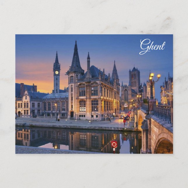 Carte Postale Gand Belgique Cityscape (Devant)