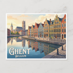 Carte Postale Gand Graslei Belgique