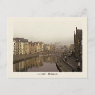 Carte Postale Gand, Style Vintage