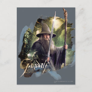 Carte Postale Gandalf Avec Personnel Et Épée