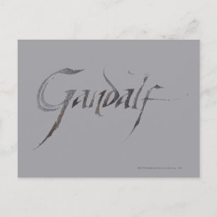 Carte Postale Gandalf Name Textured
