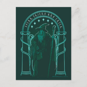 Carte Postale GANDALF™ "Parle Ami Et Entre" Portes de Durin