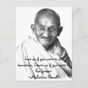 Carte Postale Gandhi