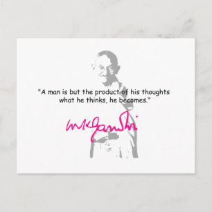 Carte Postale gandhi 2