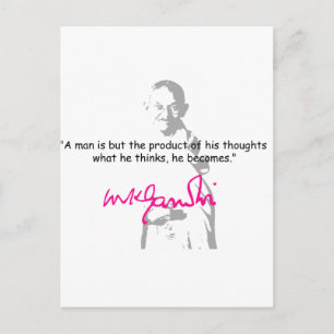 Carte Postale gandhi 2