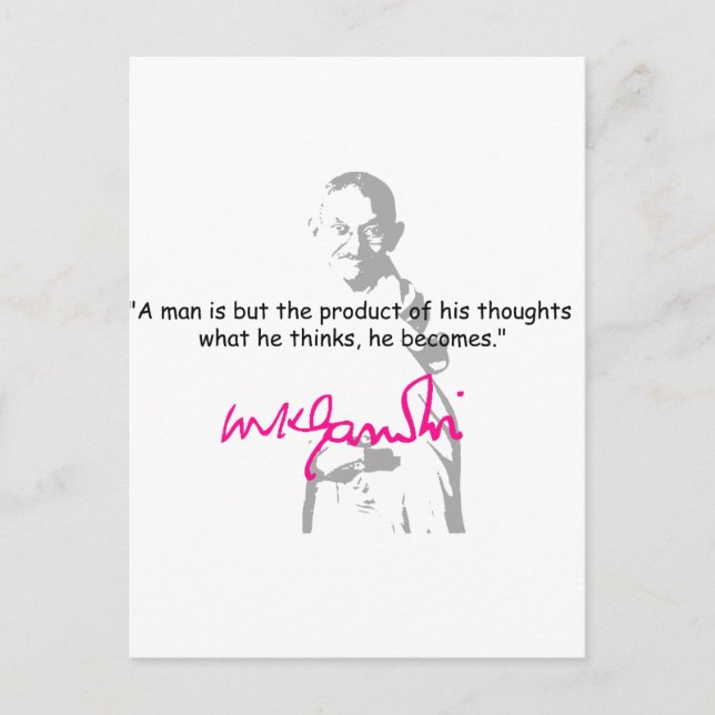 Carte Postale gandhi 2 (Devant)