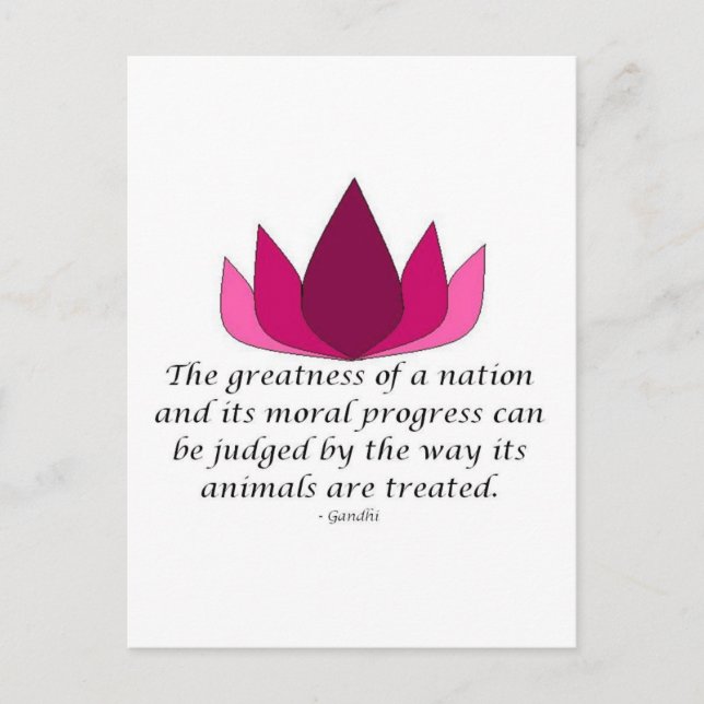 Carte Postale Gandhi Quote (Devant)