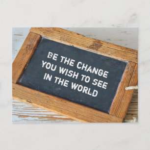 Carte Postale Gandhi - Sein der Wandel