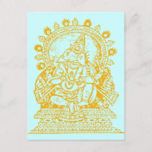 Carte Postale Ganesh : Dieu du succès