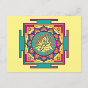 Carte Postale Ganesha Mandala