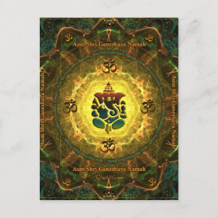 Carte Postale Ganesha - Success, Victory, Prosperity, Knowledge