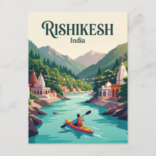 Carte Postale Gange Rishikesh Inde