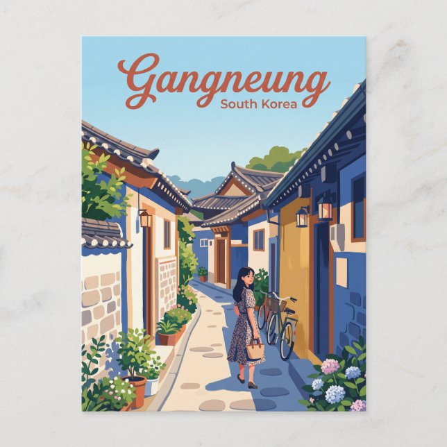 Carte Postale Gangneung Alley Corée du Sud (Devant)
