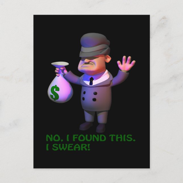 Carte Postale Gangster (Devant)