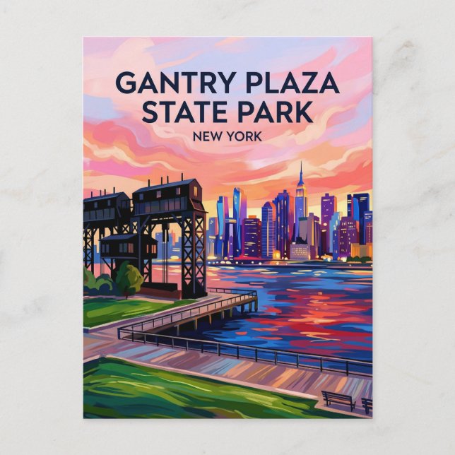 Carte Postale Gantry Plaza State Park États-Unis (Devant)