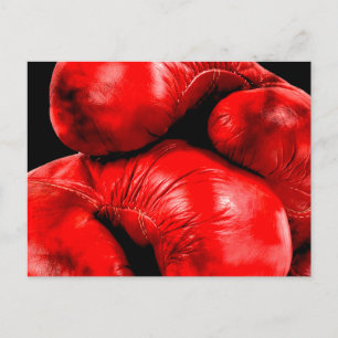 Carte Postale Gants de boxe Boxer Grunge Style