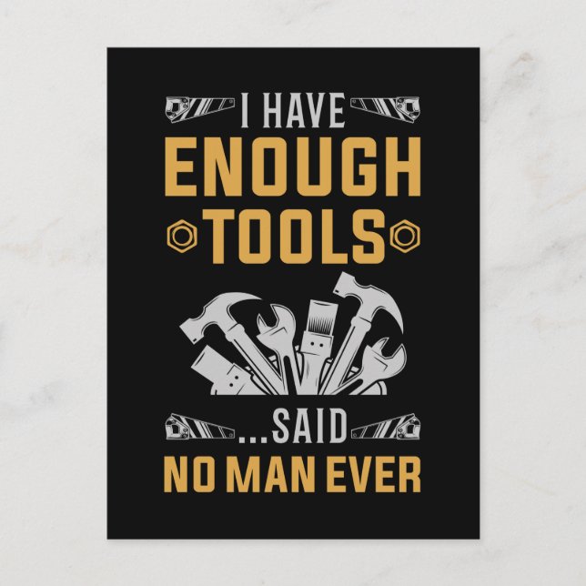 Carte Postale Garage Tools Funny Workshop Joke (Devant)