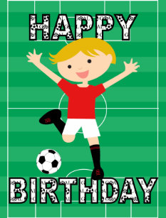 Cartes Football Garcons D Anniversaire Zazzle Fr
