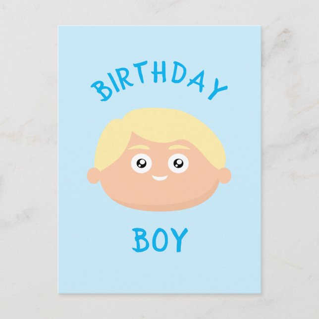Carte Postale Garçon d'anniversaire (Devant)
