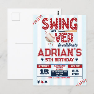 Carte Postale Garçon d'anniversaire de baseball
