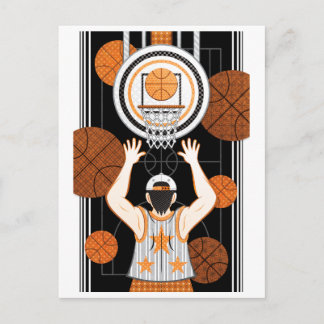 Carte Postale Garçon de basket-ball(remake)