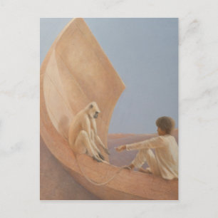 Carte Postale Garçon et singe 2010