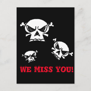 Carte Postale Garçons du crâne
