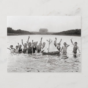 Carte Postale Garçons Natation, 1926