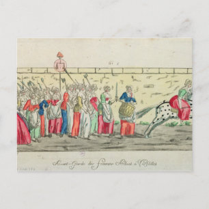 Carte Postale Garde avancée des femmes allant à