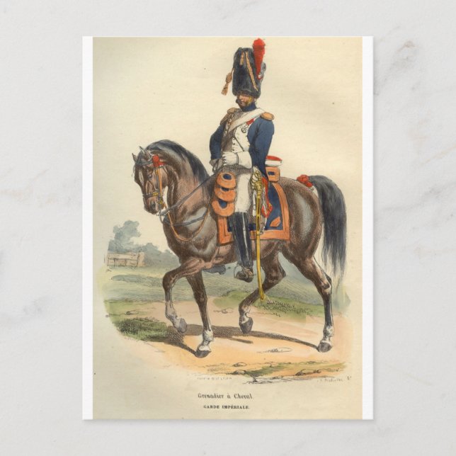 Carte Postale Garde Horse Grenadier (Devant)