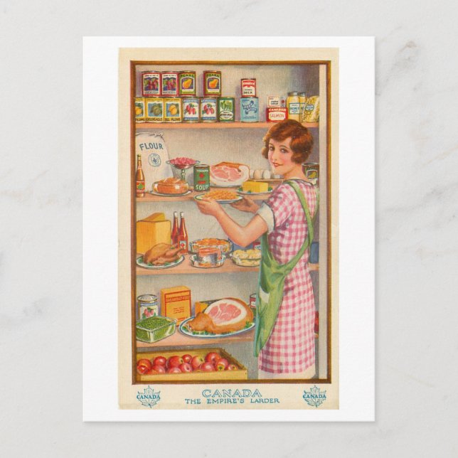 Carte Postale Garde-manger canadien vintage (Devant)