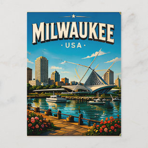 Carte Postale Garde-mémoire de voyage du Musée de Milwaukee