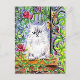 Carte Postale Garden Cat