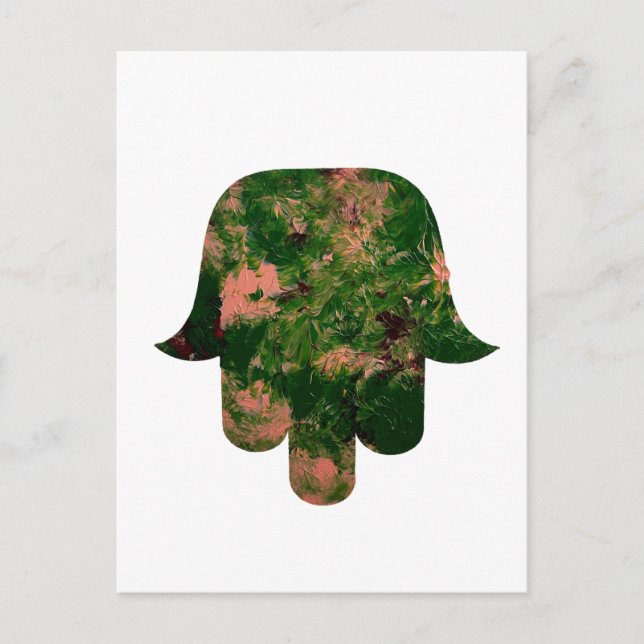 Carte Postale Garden Hamsa Balloon Painting Studio Art  (Devant)