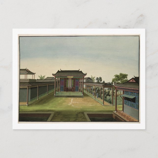 Carte Postale Garden Scene, c.1820-40 (avec papier) 2 (Devant)