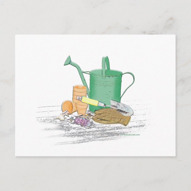 Carte Postale Garden Tools Garden Art (Devant)