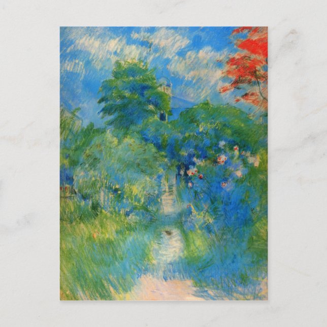 Carte Postale Gardenpath à Mezy par Berthe Morisot (Devant)